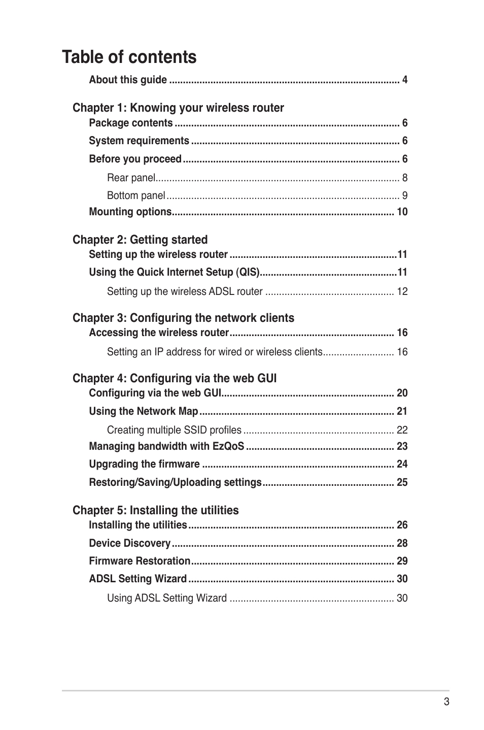 Asus DSL-N10 User Manual | Page 3 / 52