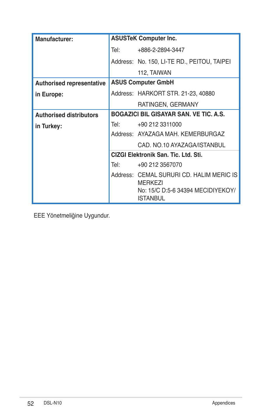 Asus DSL-N10 User Manual | Page 52 / 52