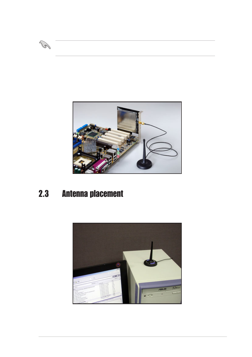 3 antenna placement | Asus WiFi-b User Manual | Page 15 / 56