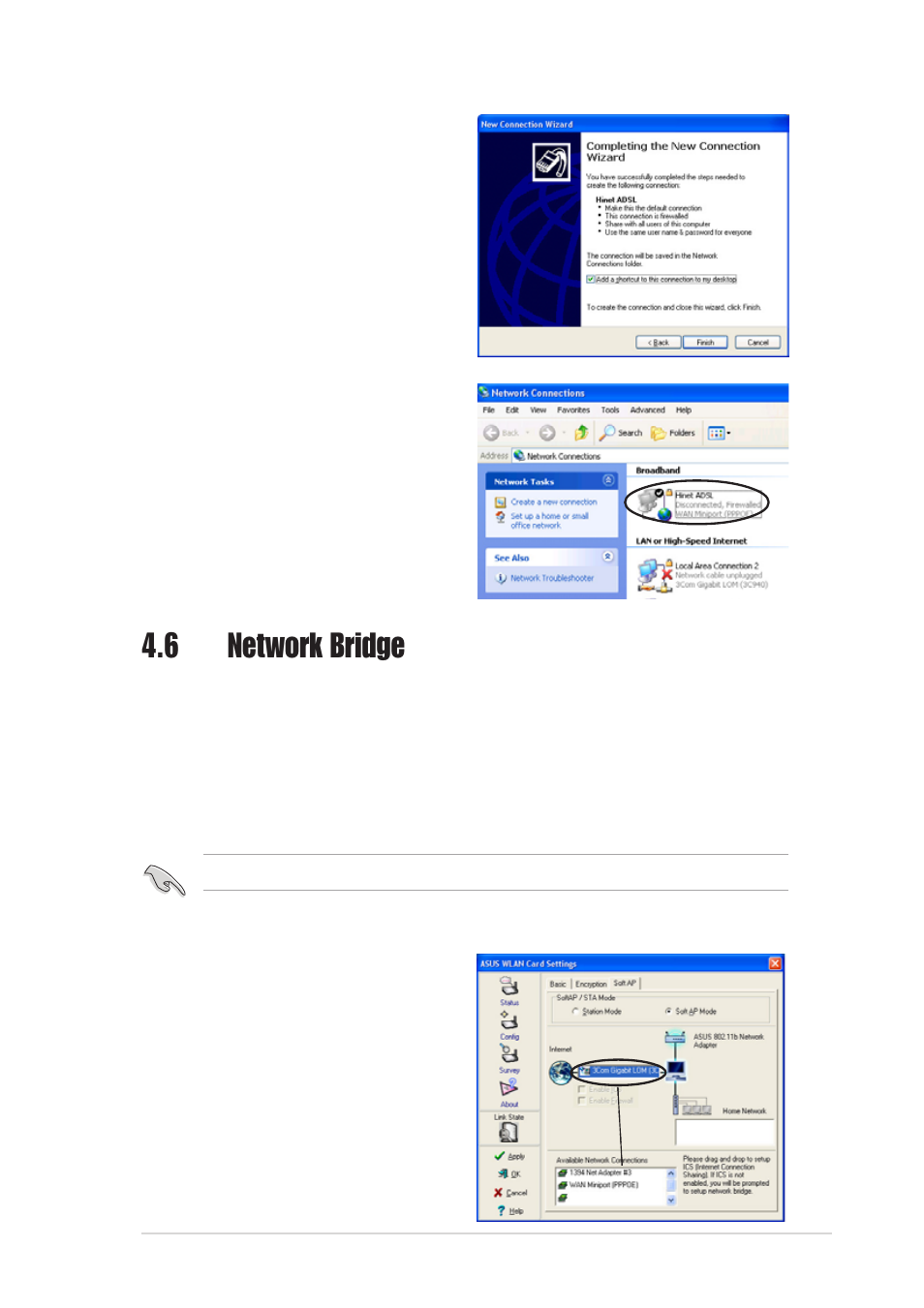 6 network bridge | Asus WiFi-b User Manual | Page 53 / 56