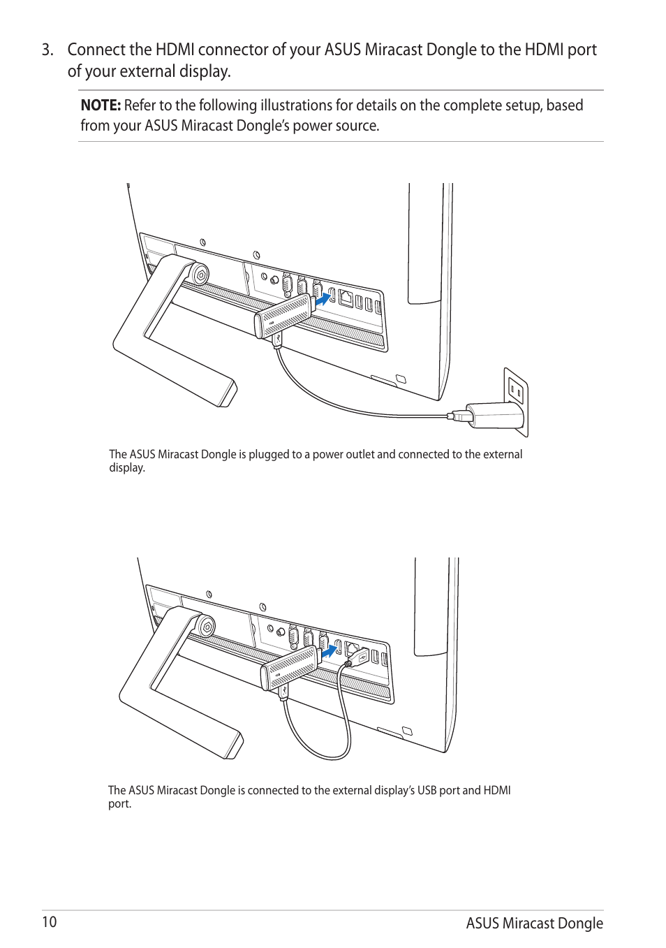 Asus Miracast Dongle User Manual | Page 10 / 22