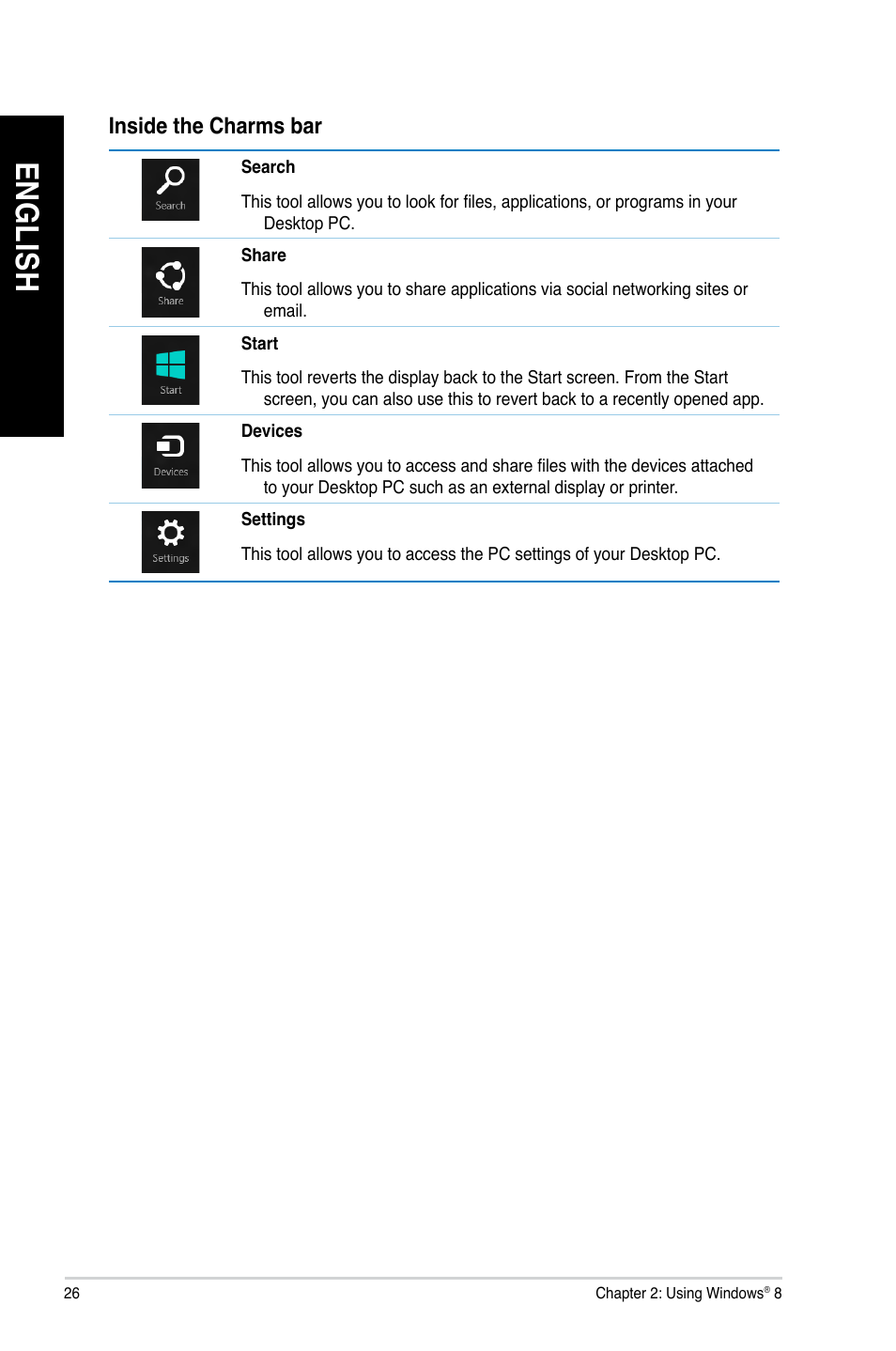 En gl is h en gl is h en gl is h en gl is h | Asus CM1735 User Manual | Page 26 / 70