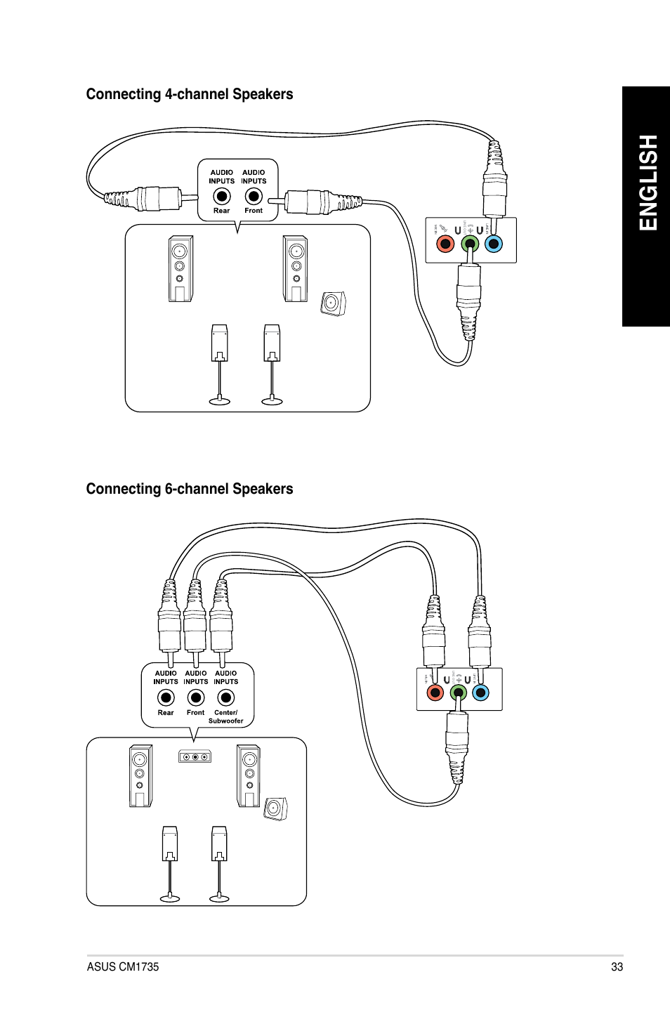 En gl is h en gl is h | Asus CM1735 User Manual | Page 33 / 70