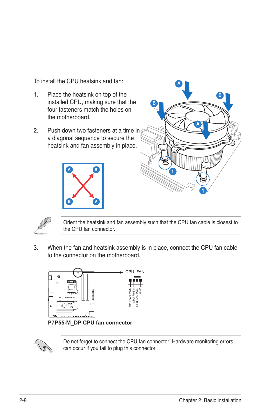 8 chapter 2: basic installation | Asus G1-P7P55E User Manual | Page 24 / 75