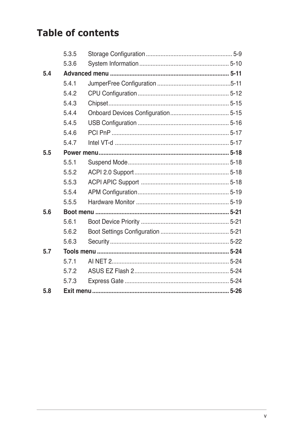 Asus G1-P7P55E User Manual | Page 5 / 75