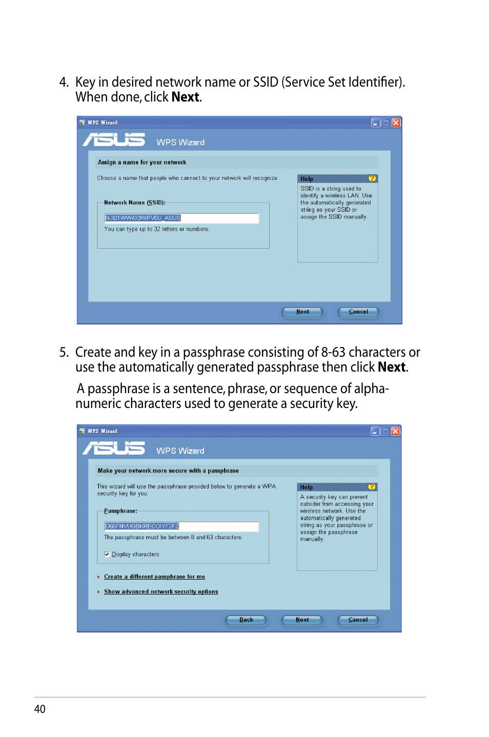 Asus RT-N10 (VER.D1) User Manual | Page 40 / 70