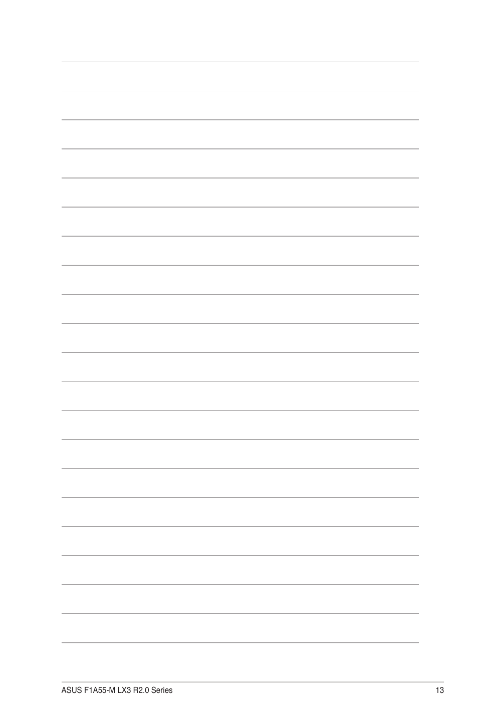 Asus F1A55-M LX3 R2.0 User Manual | Page 13 / 14
