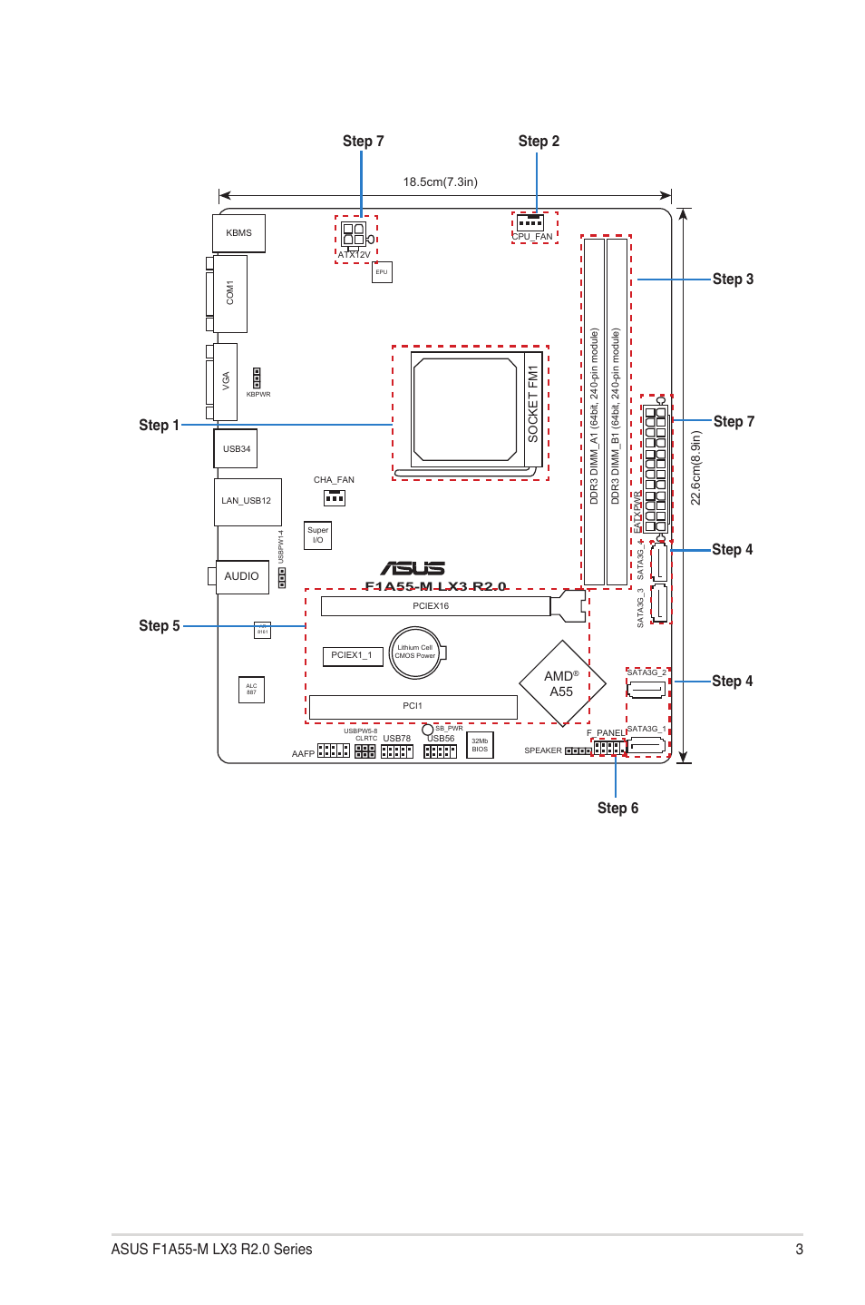 Asus F1A55-M LX3 R2.0 User Manual | Page 3 / 14