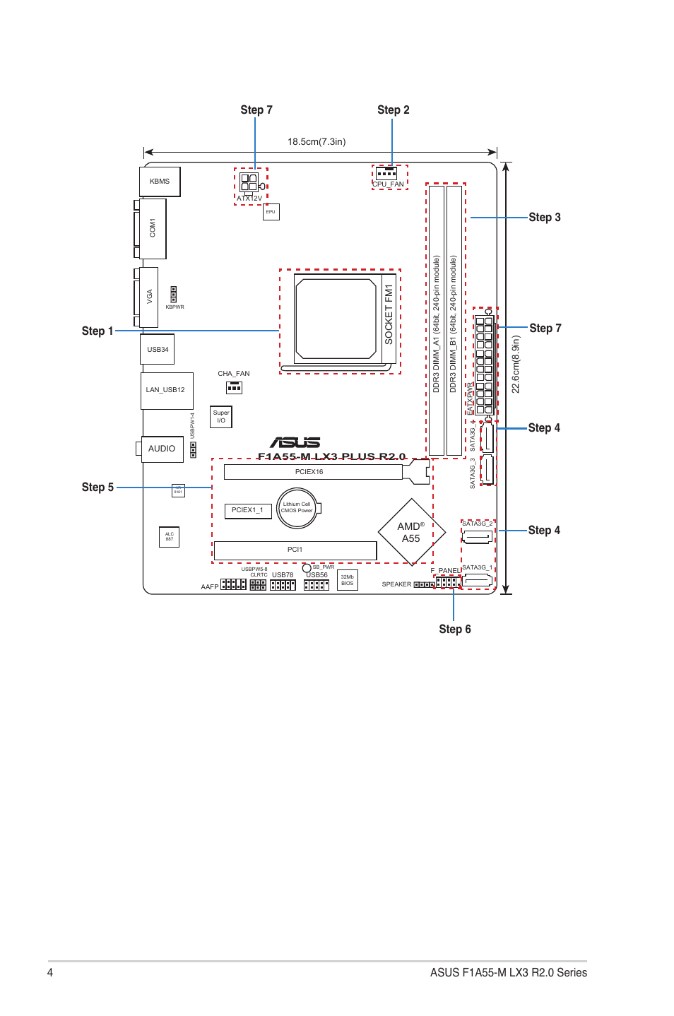 Asus F1A55-M LX3 R2.0 User Manual | Page 4 / 14