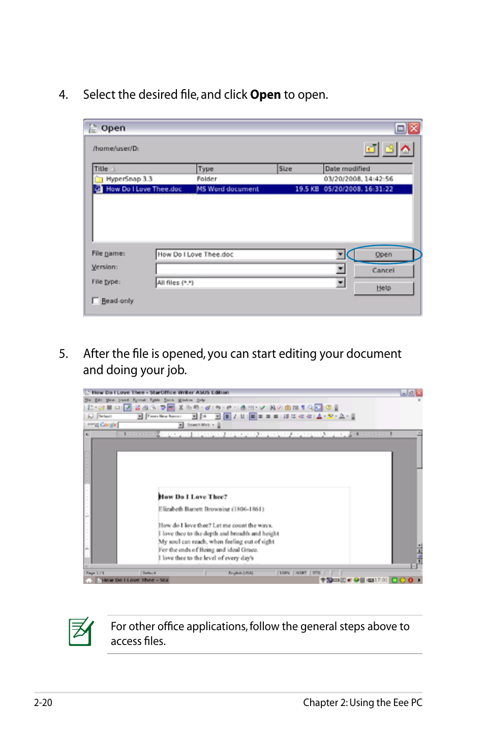 Asus Eee PC S101/Linux User Manual | Page 30 / 90