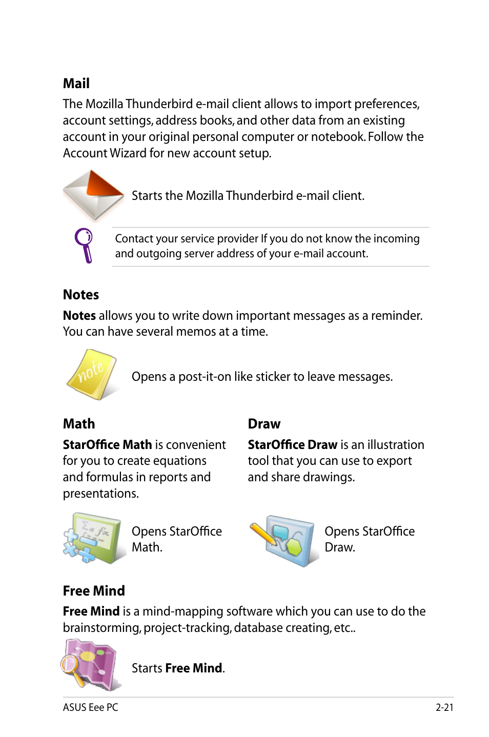 Asus Eee PC S101/Linux User Manual | Page 31 / 90