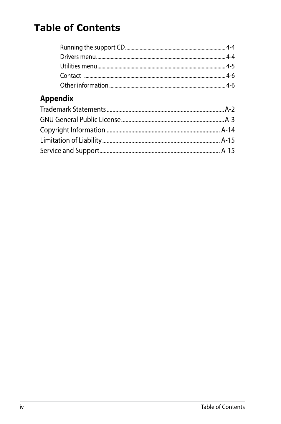 Asus Eee PC S101/Linux User Manual | Page 4 / 90