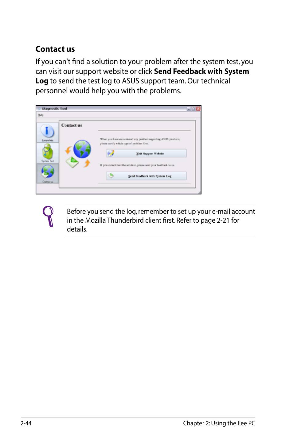 Contact us | Asus Eee PC S101/Linux User Manual | Page 54 / 90