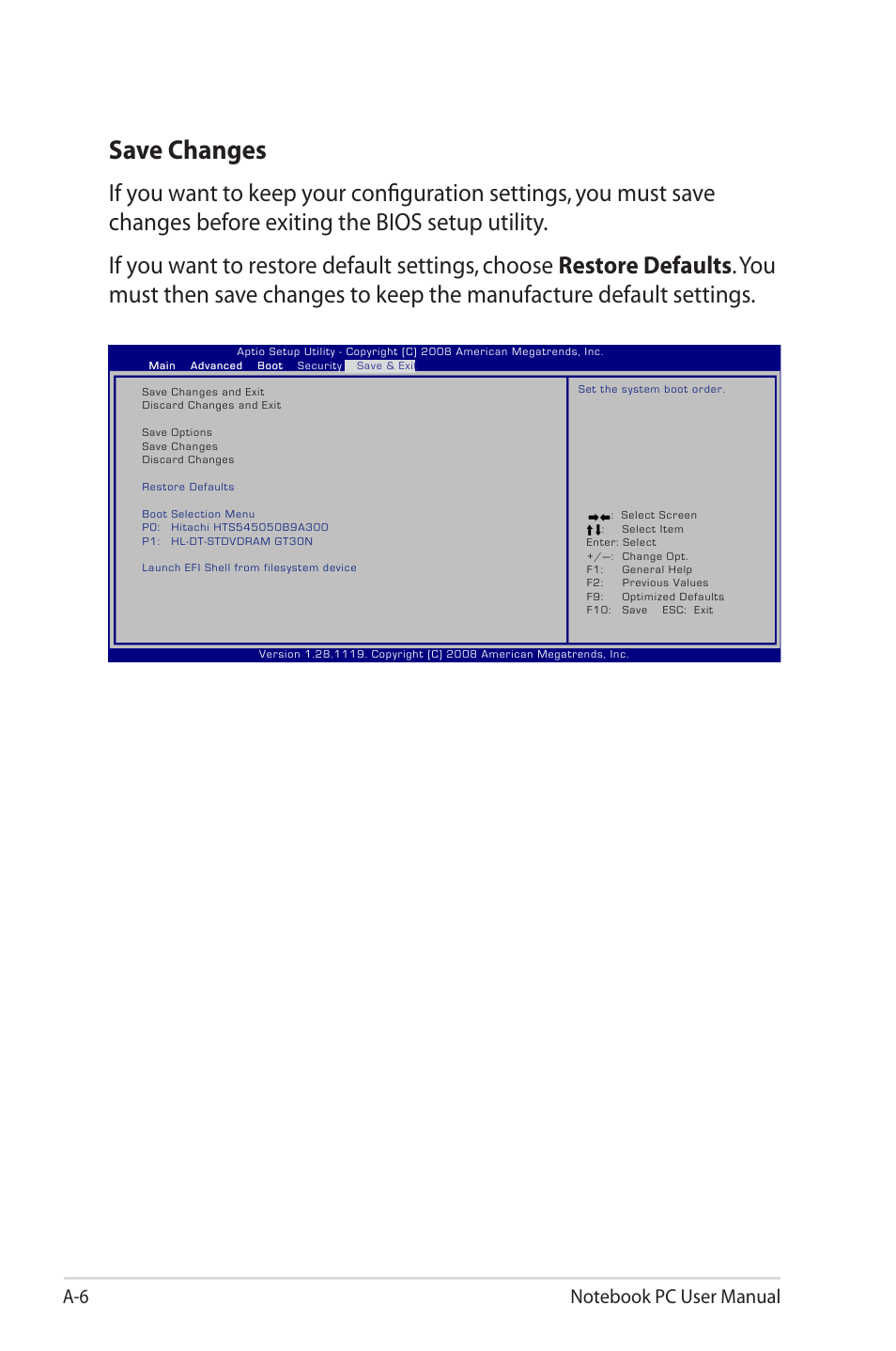 Save changes | Asus U30Jc User Manual | Page 72 / 104