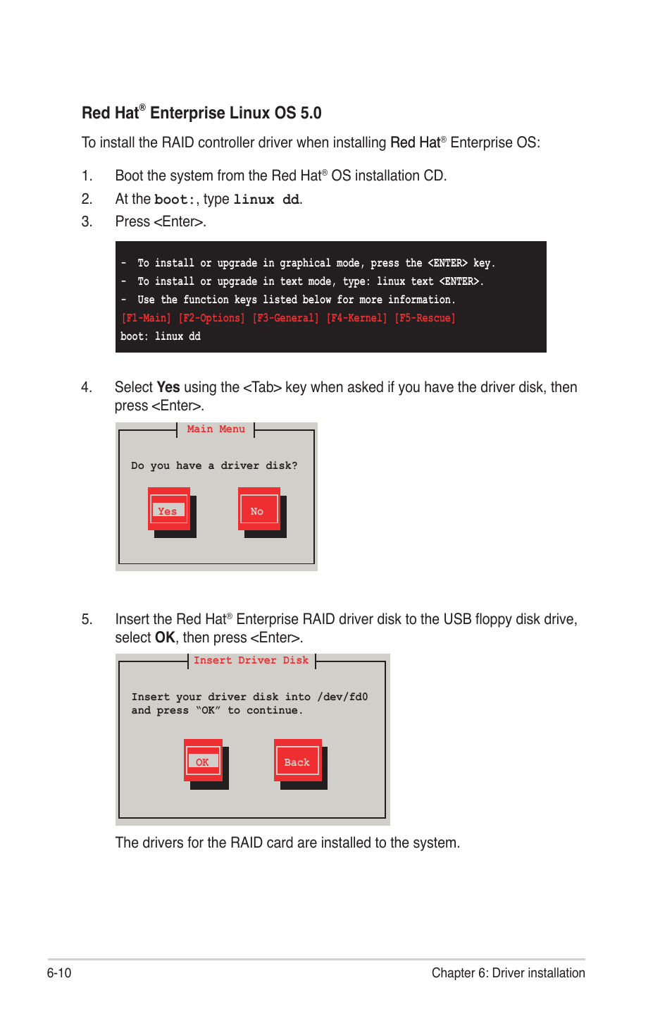 Red hat, Enterprise linux os 5.0 | Asus P8B-M User Manual | Page 130 / 150