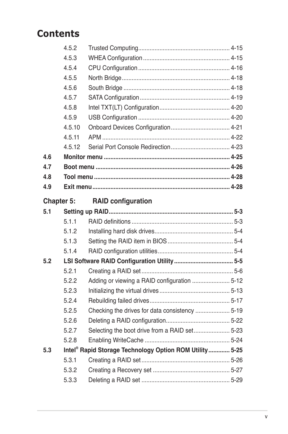 Asus P8B-M User Manual | Page 5 / 150