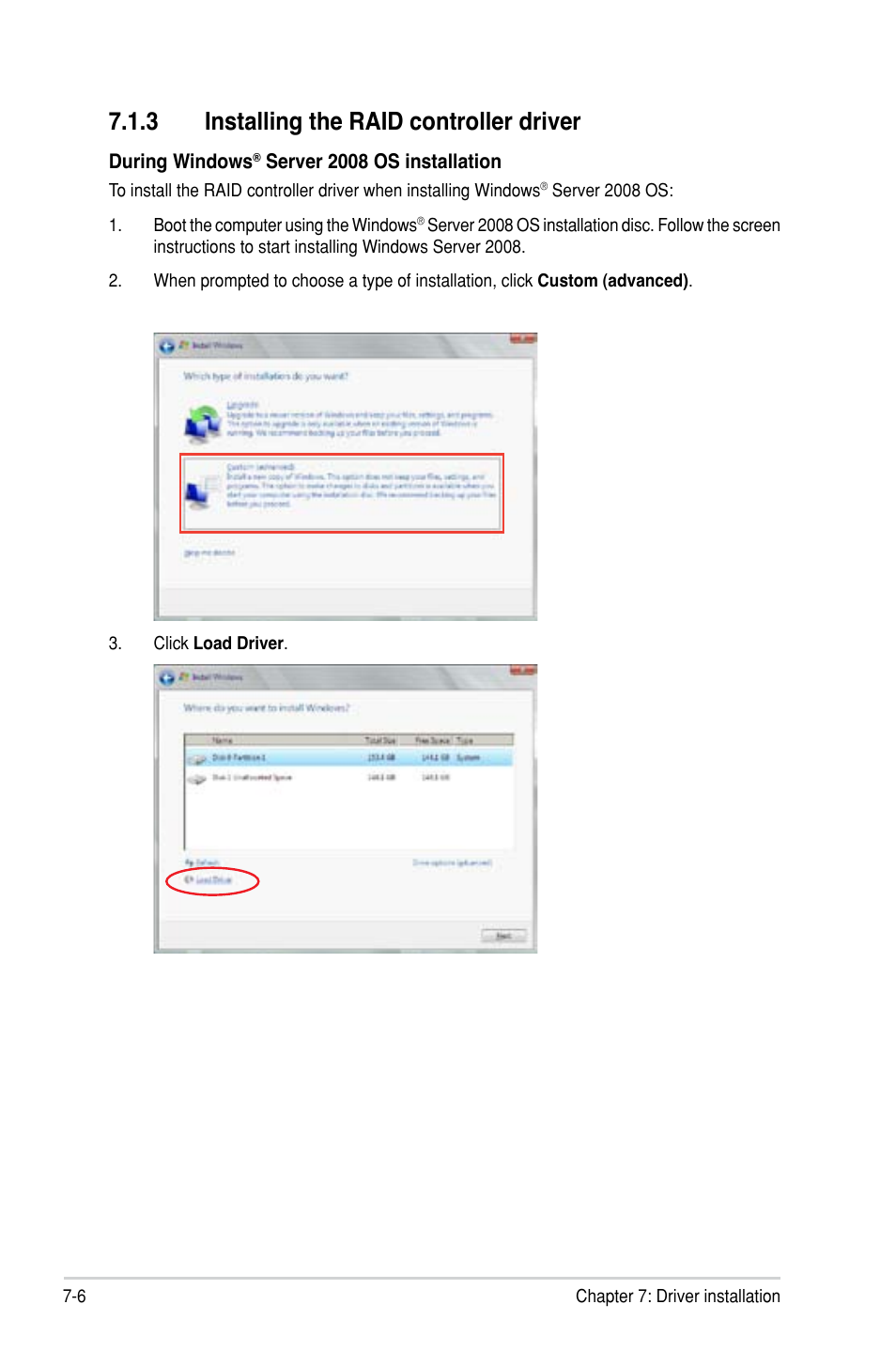 3 installing the raid controller driver, Installing the raid controller driver -6 | Asus RS300-H8-PS12 User Manual | Page 154 / 192