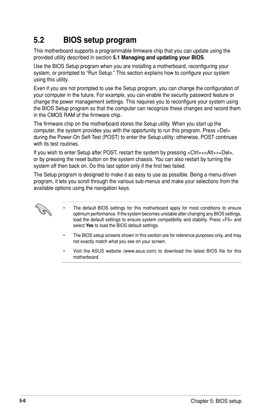 2 bios setup program, Bios setup program -6 | Asus RS300-H8-PS12 User Manual | Page 78 / 192