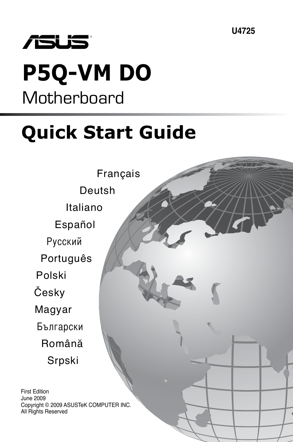 Asus P5Q-VM DO User Manual | 38 pages