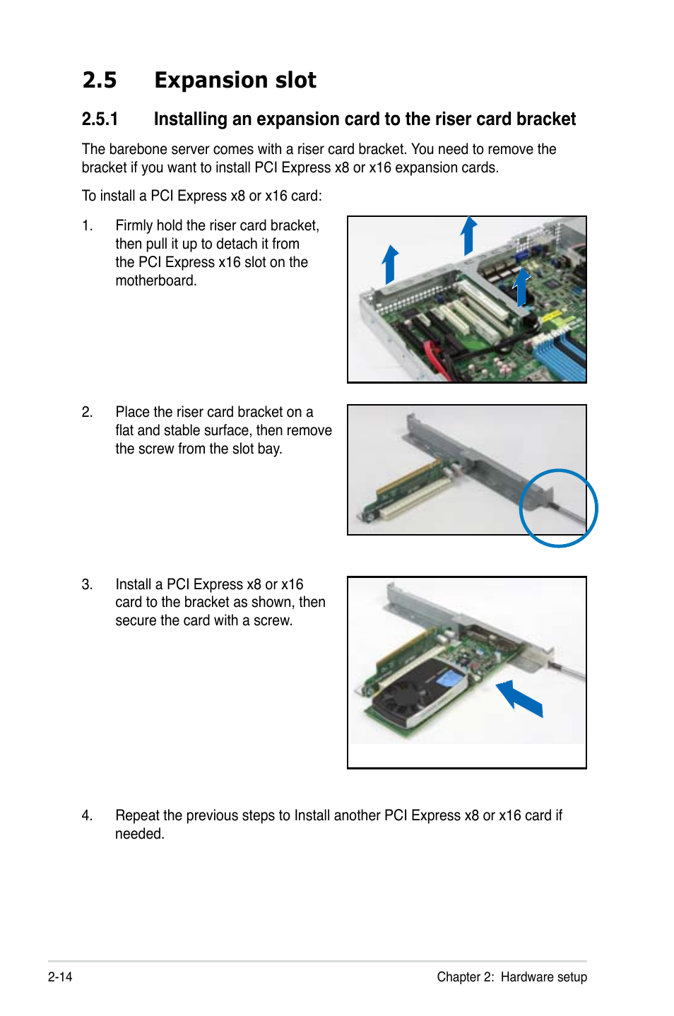 5 expansion slot | Asus RS700-X7/PS4 User Manual | Page 32 / 182