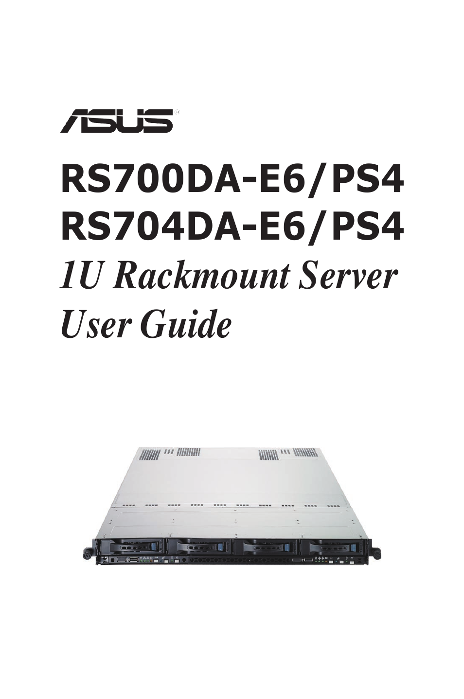 Asus RS704DA-E6/PS4 User Manual | 152 pages