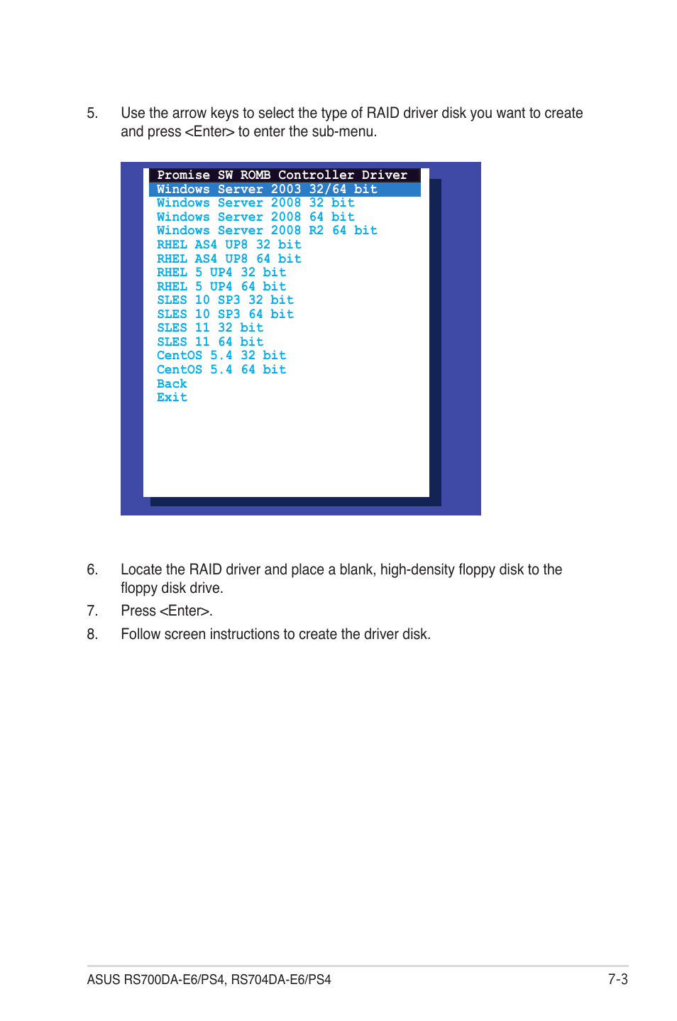 Asus RS704DA-E6/PS4 User Manual | Page 125 / 152