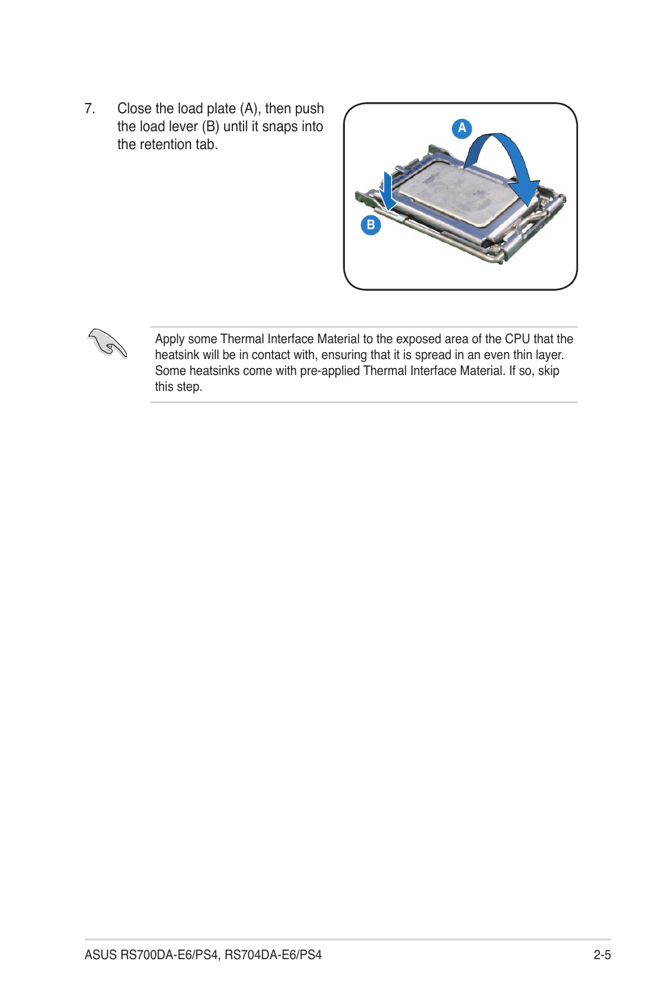 Asus RS704DA-E6/PS4 User Manual | Page 25 / 152