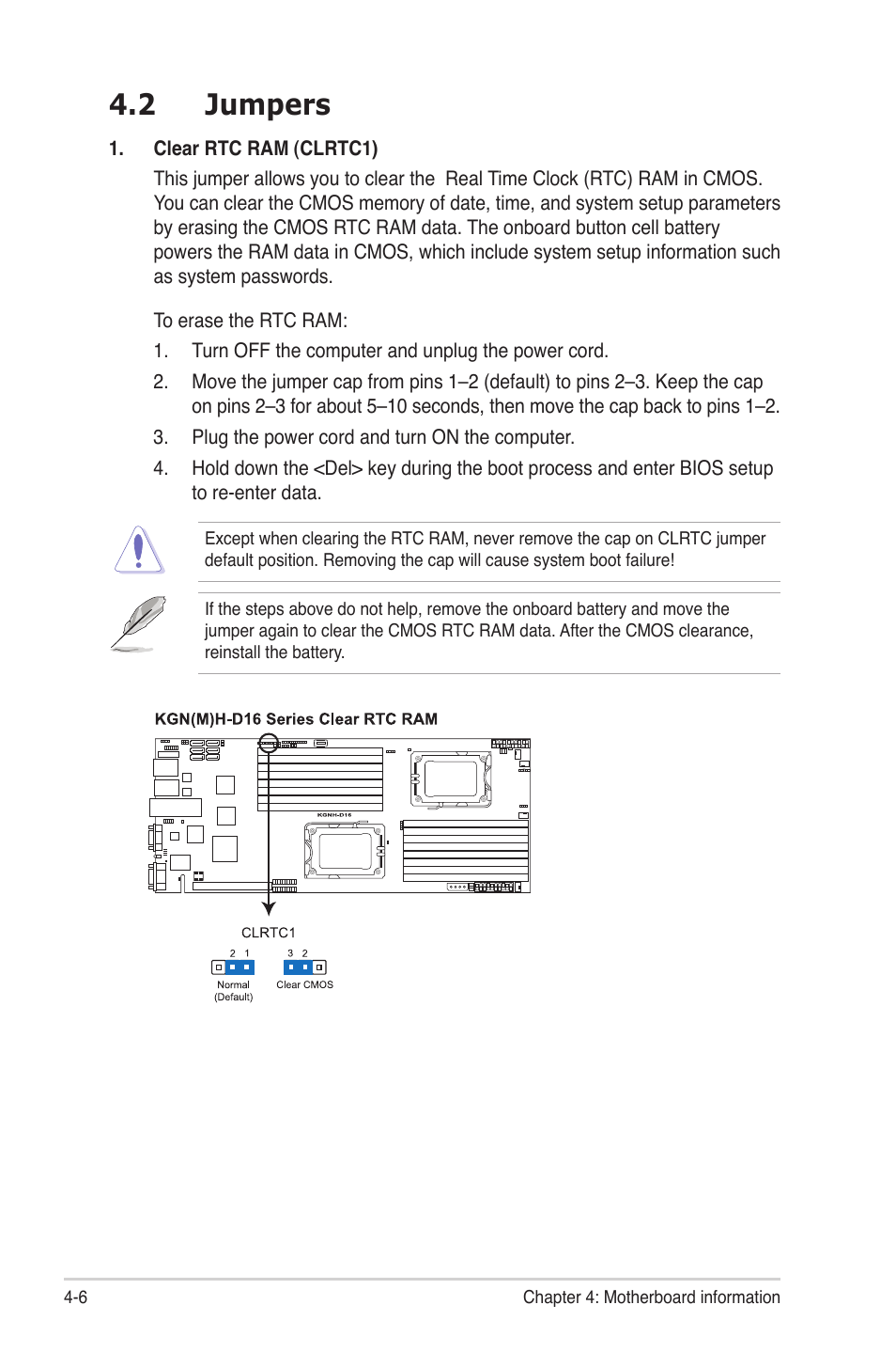 2 jumpers, Jumpers -6 | Asus RS704DA-E6/PS4 User Manual | Page 56 / 152