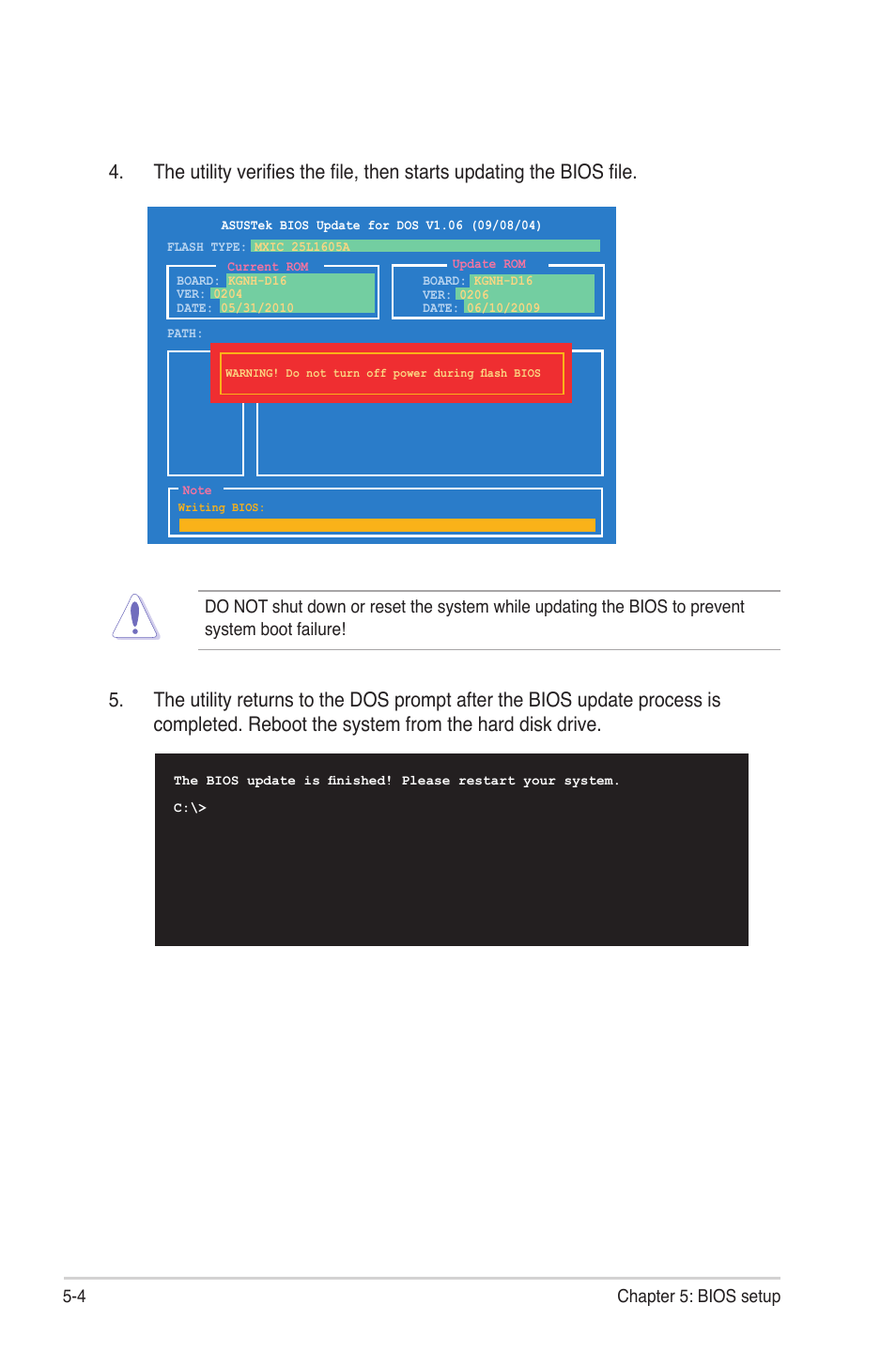 4 chapter 5: bios setup | Asus RS704DA-E6/PS4 User Manual | Page 76 / 152