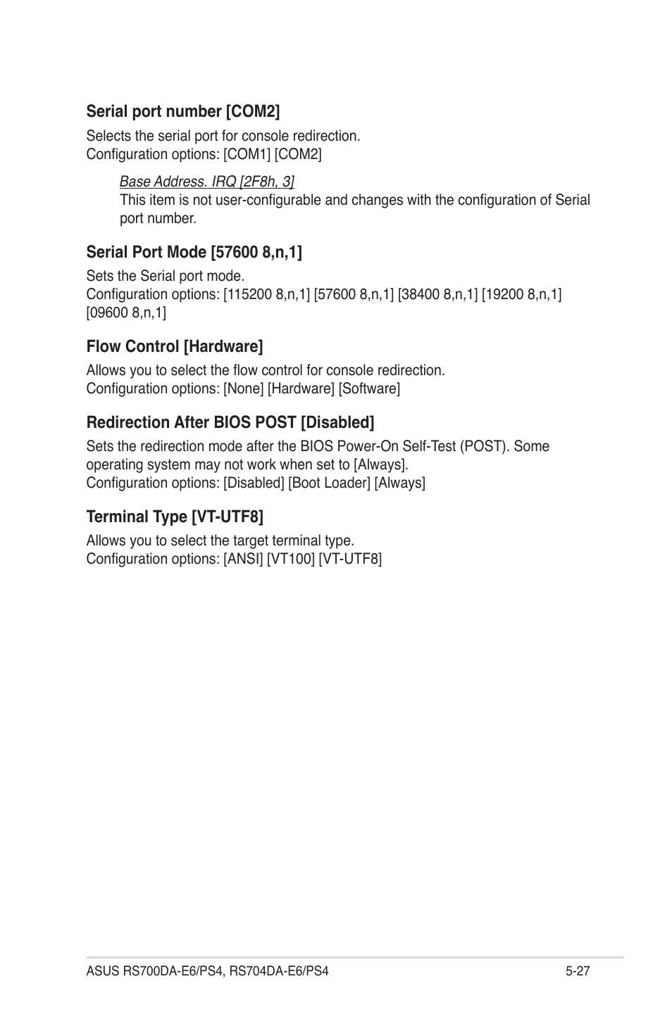 Asus RS704DA-E6/PS4 User Manual | Page 99 / 152