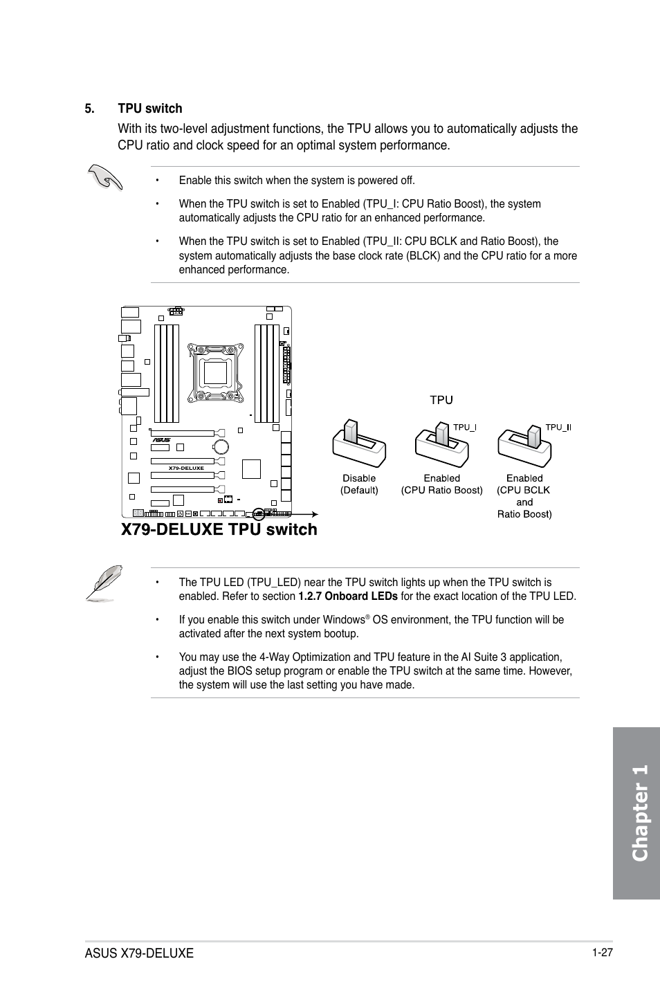 Chapter 1 | Asus X79-DELUXE User Manual | Page 41 / 194