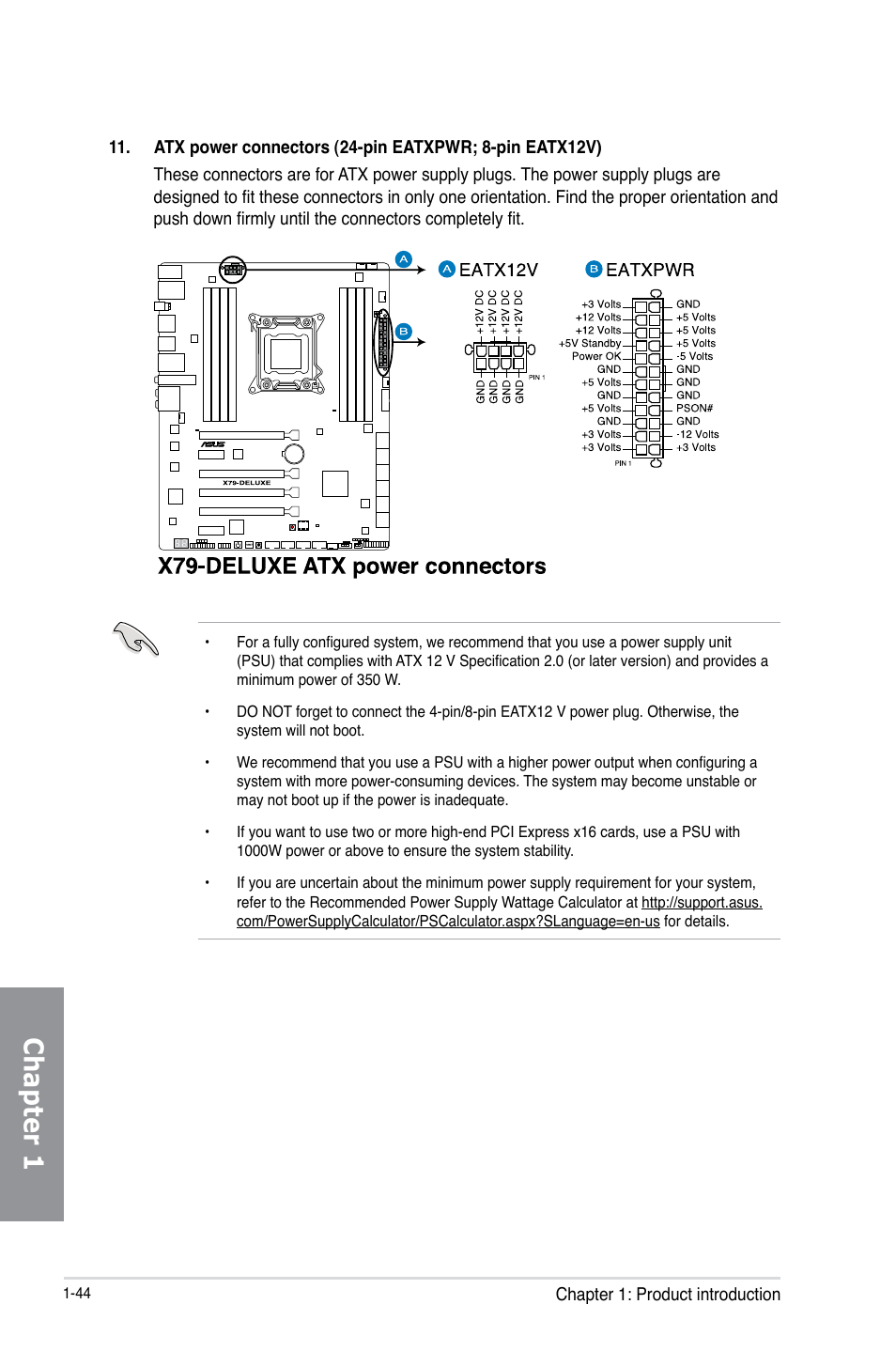 Chapter 1 | Asus X79-DELUXE User Manual | Page 58 / 194