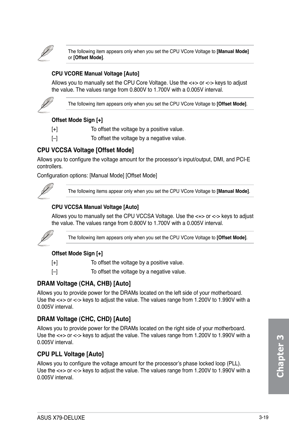 Chapter 3 | Asus X79-DELUXE User Manual | Page 97 / 194