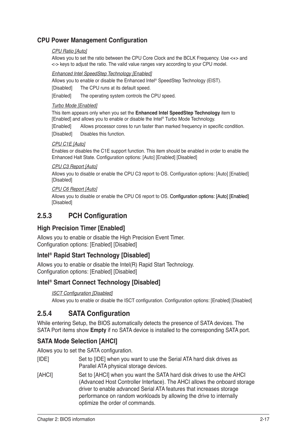 3 pch configuration, 4 sata configuration, Pch configuration -17 | Sata configuration -17 | Asus P8B75-M User Manual | Page 61 / 76