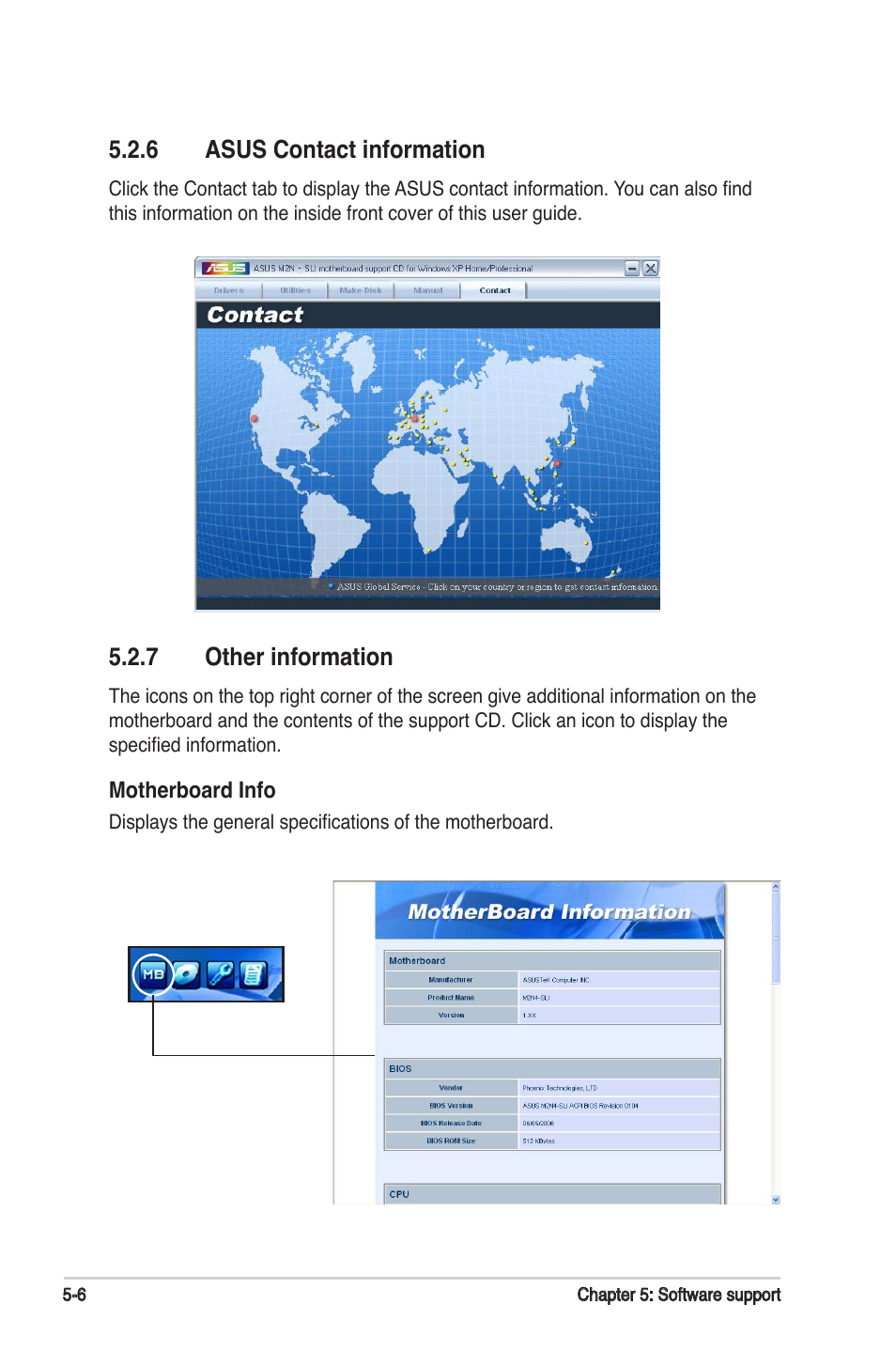 6 asus contact information, 7 other information | Asus M2N-SLI User Manual | Page 114 / 146