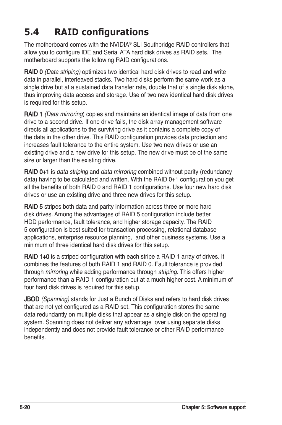 4 raid configurations | Asus M2N-SLI User Manual | Page 128 / 146