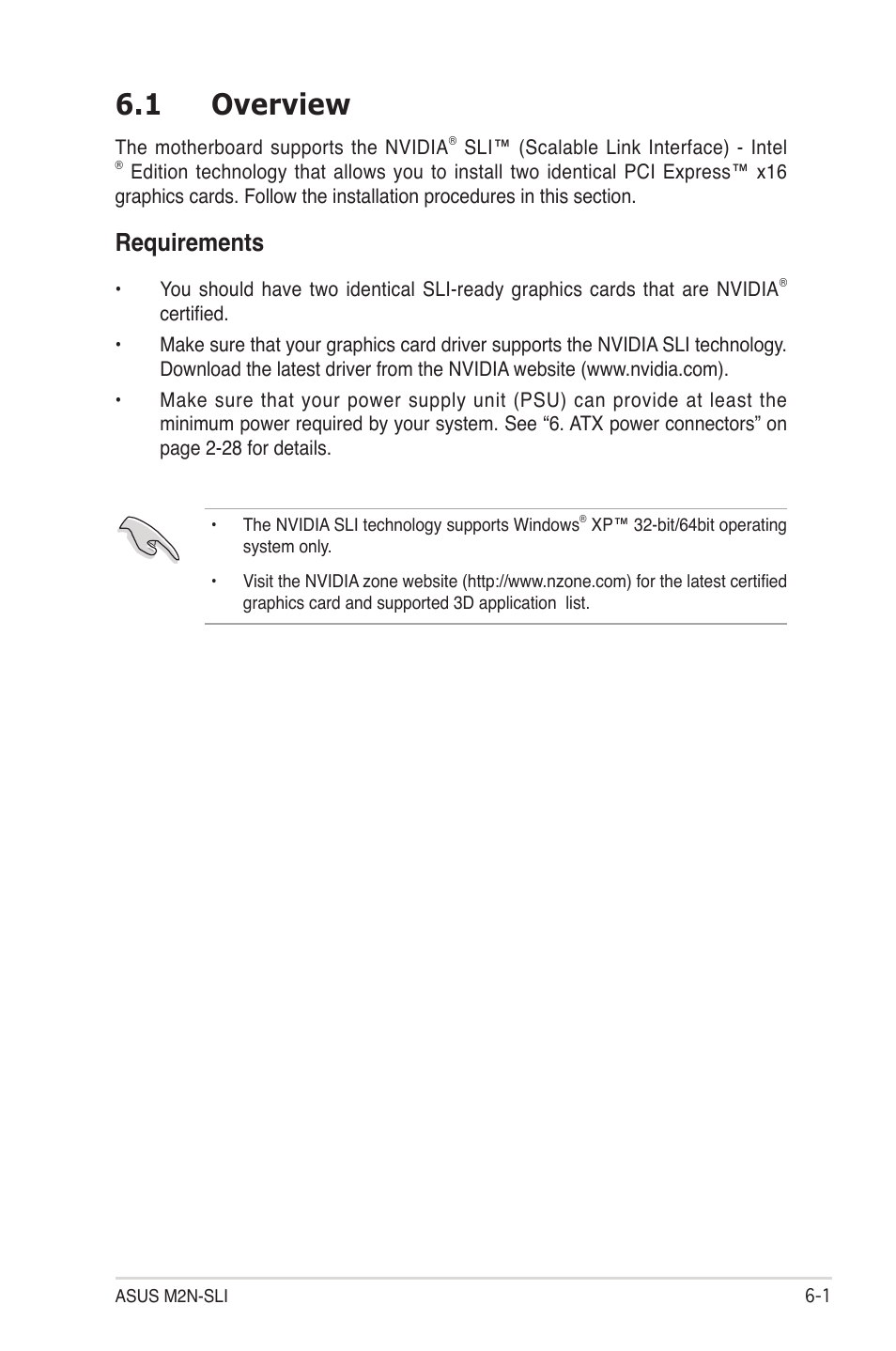 1 overview, Requirements | Asus M2N-SLI User Manual | Page 141 / 146