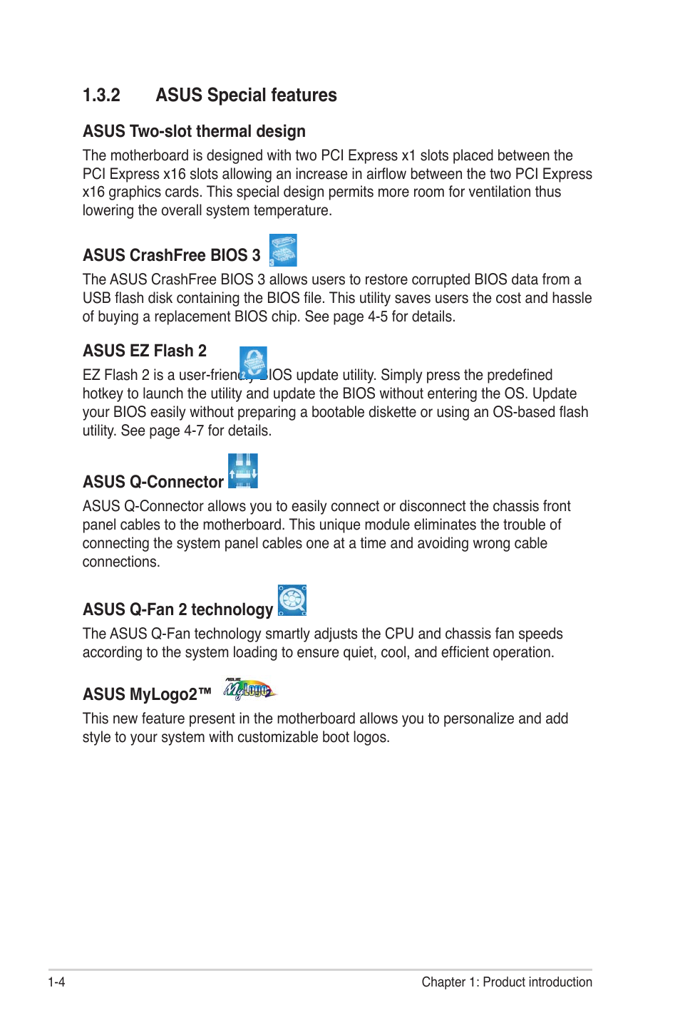 2 asus special features | Asus M2N-SLI User Manual | Page 18 / 146