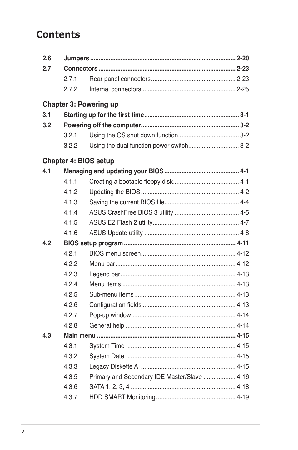 Asus M2N-SLI User Manual | Page 4 / 146