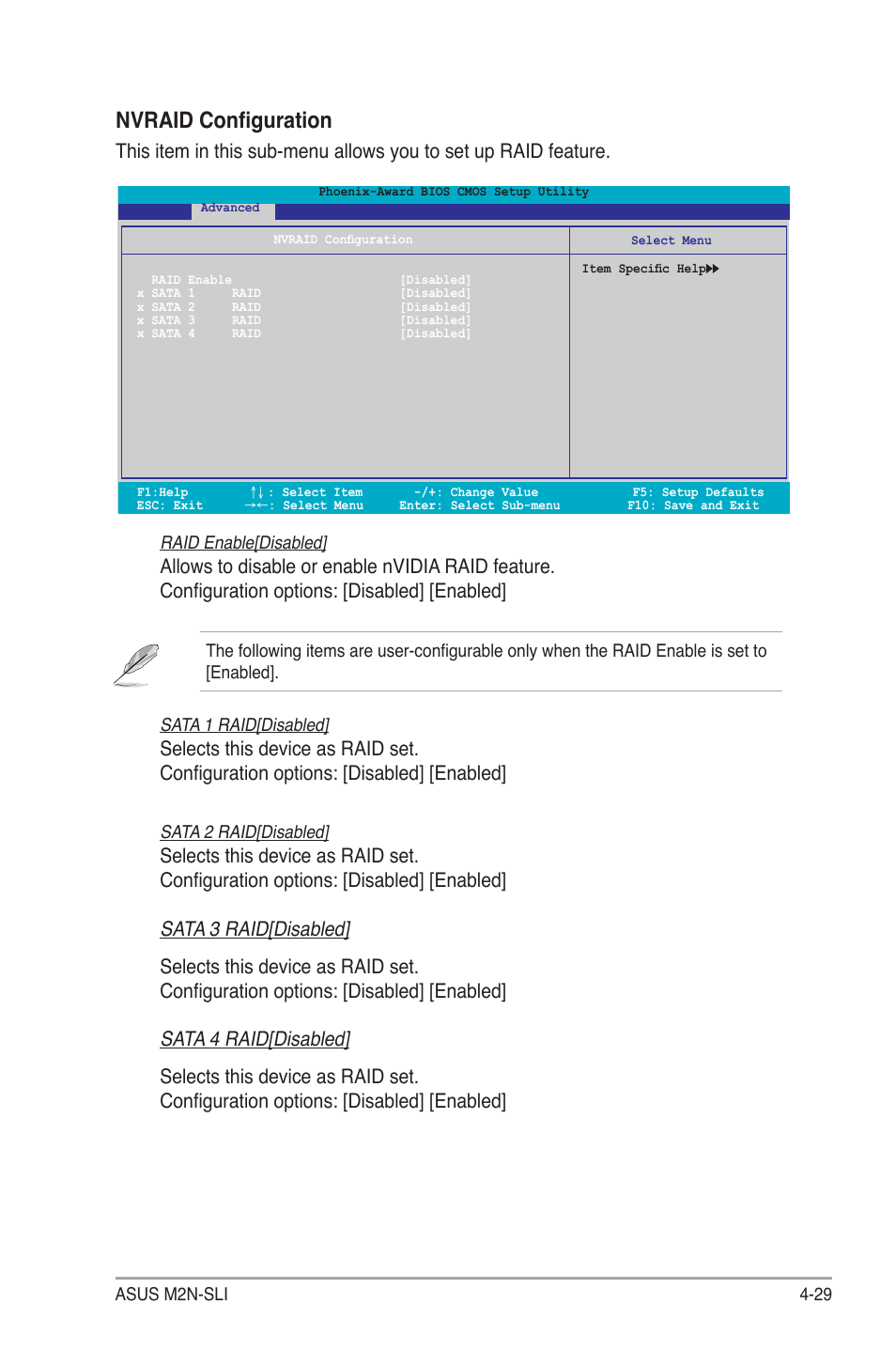 Nvraid configuration | Asus M2N-SLI User Manual | Page 89 / 146