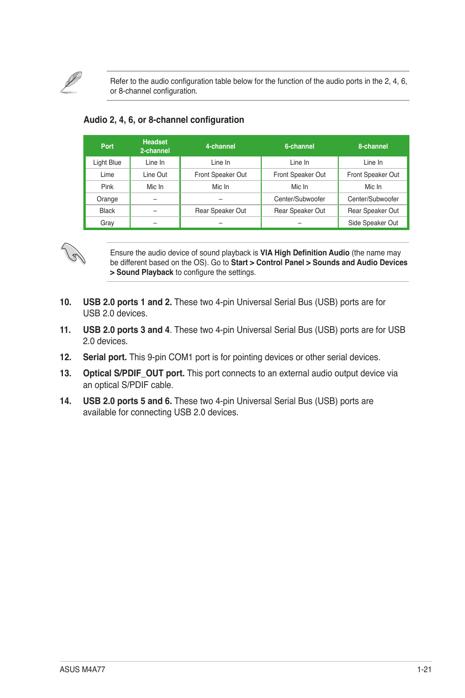 Asus M4A77 User Manual | Page 31 / 62