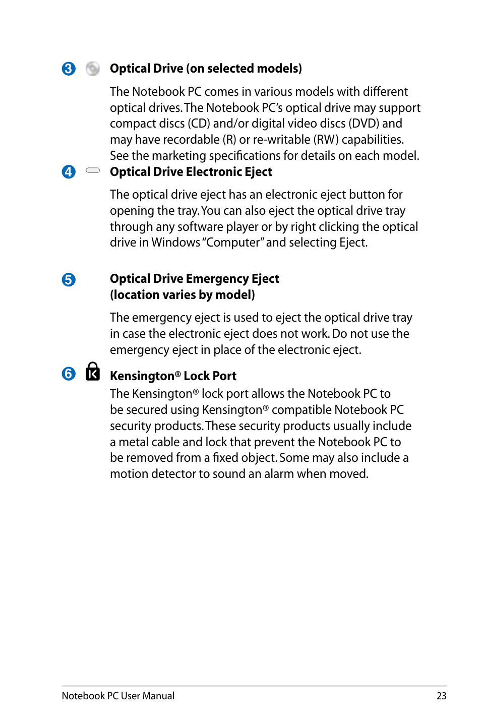 Asus U48CB User Manual | Page 23 / 120