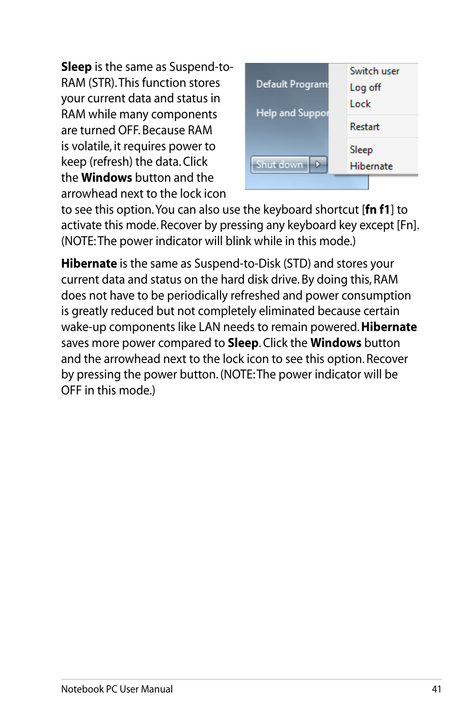 Asus U48CB User Manual | Page 41 / 120