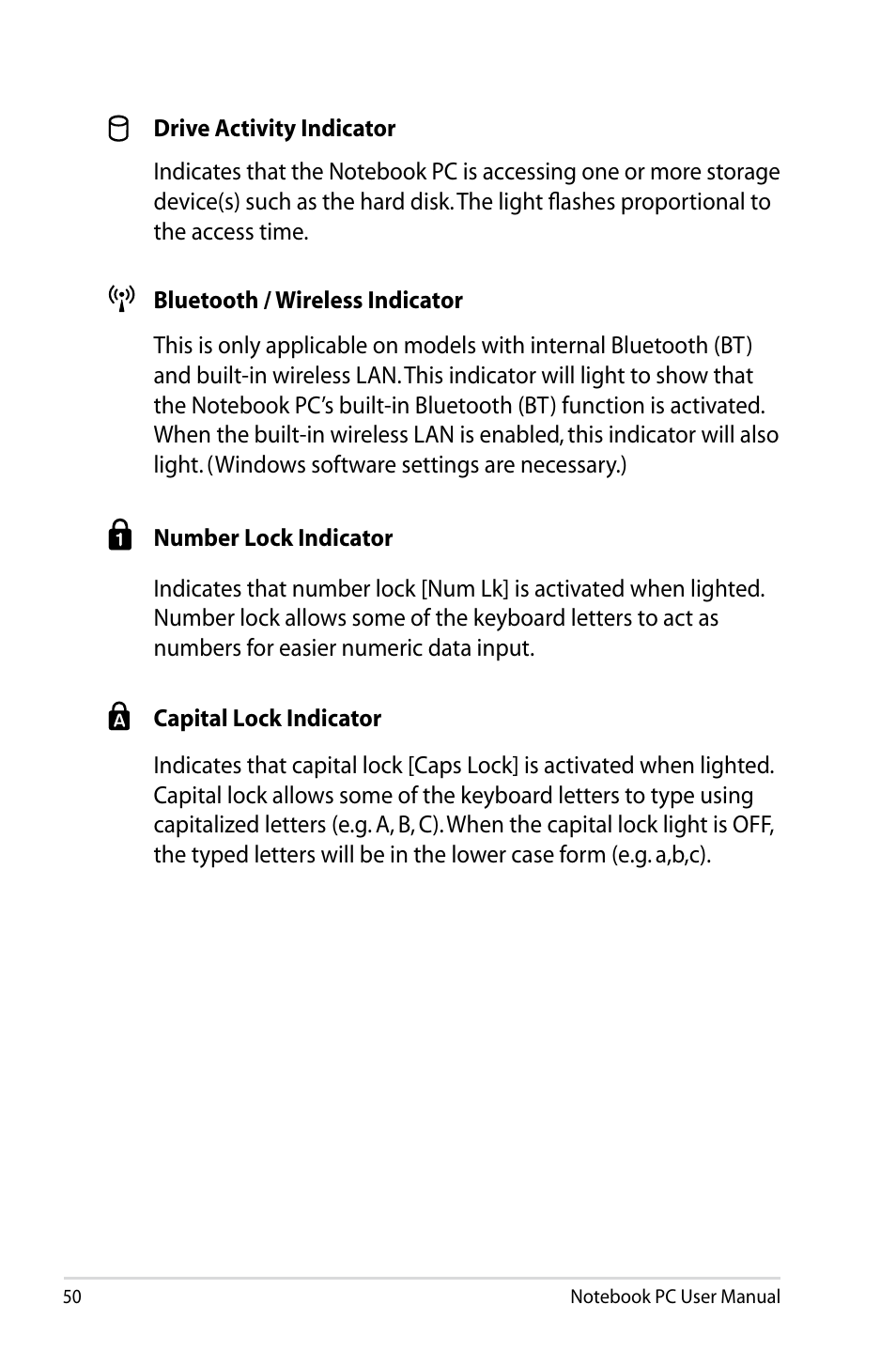 Asus U48CB User Manual | Page 50 / 120