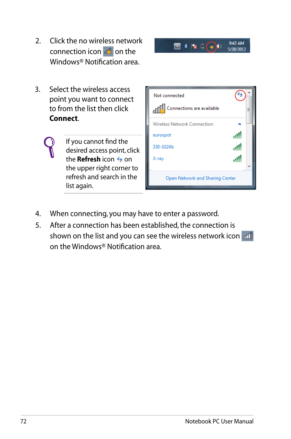 Asus U48CB User Manual | Page 72 / 120