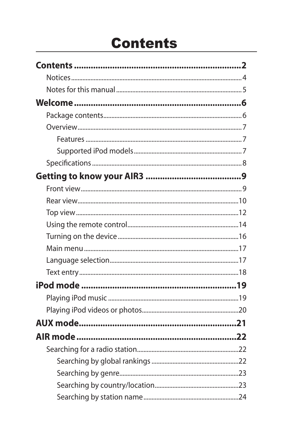 Asus AIR3 User Manual | Page 2 / 38