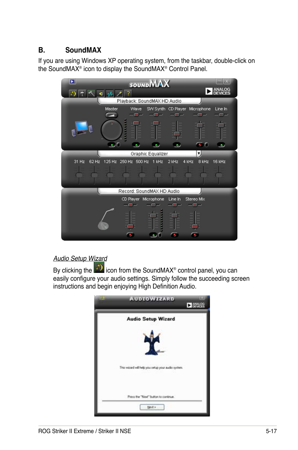 B. soundmax | Asus Striker II Extreme User Manual | Page 143 / 196
