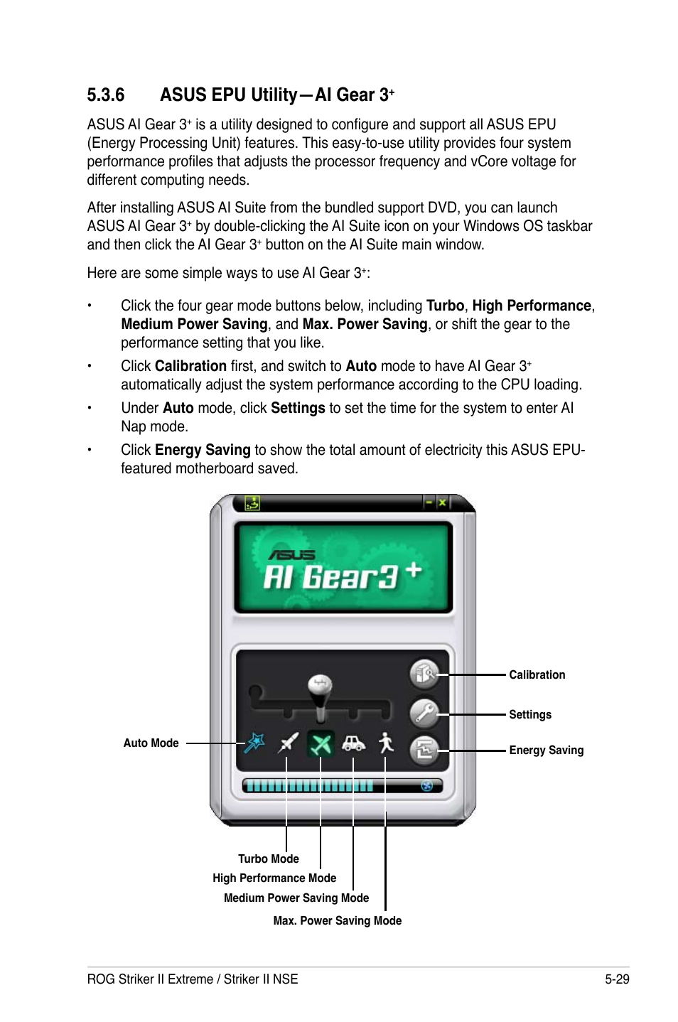 6 asus epu utility—ai gear 3 | Asus Striker II Extreme User Manual | Page 155 / 196