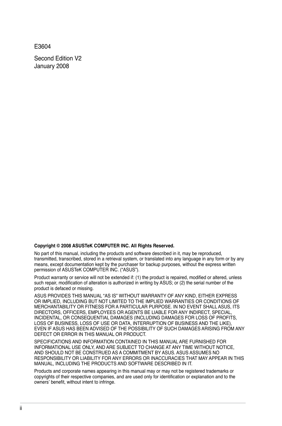 Asus Striker II Extreme User Manual | Page 2 / 196