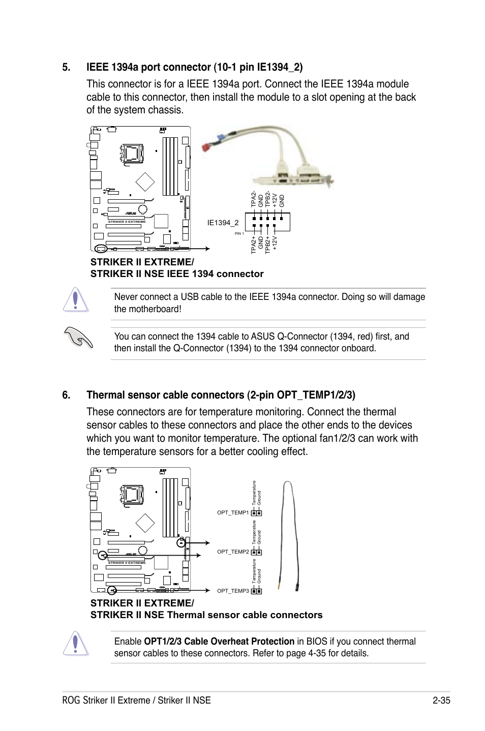 Rog striker ii extreme / striker ii nse 2-35 | Asus Striker II Extreme User Manual | Page 61 / 196